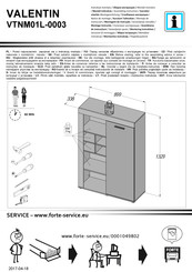 Forte VALENTIN VTNM01L-0003 Notice De Montage