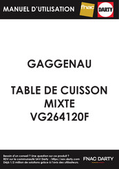 Gaggenau VG 232 20 Serie VG 264 20 Serie Notice D'utilisation