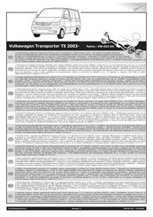 ECS Electronics VW-053-DH Instructions De Montage