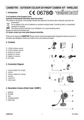 Velleman CAMSETW5 Mode D'emploi