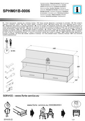 Forte SPHM01B-0006 Notice De Montage