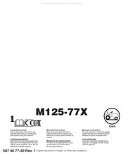 Husqvarna M125-77X Manuel D'instructions