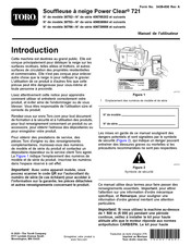 Toro Power Clear 721 Manuel De L'utilisateur