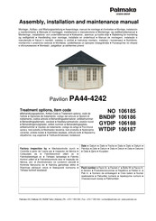 Lemeks Palmako PA44-4242 Assemblage, Manuel De Montage Et D'entretien