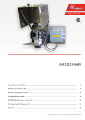 Bühler technologies GAS 222.35 AMEX Notice De Montage