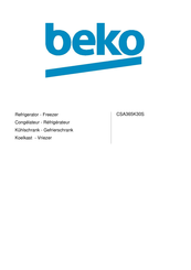 Beko CSA365K30S Mode D'emploi