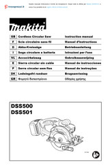 Makita DSS501ZJ Manuel D'instructions