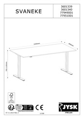 Jysk SVANEKE 77951001 Mode D'emploi