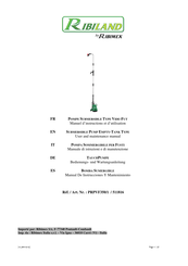 Ribimex RIBILAND PRPVF350/1 Manuel D'instructions Et D'utilisation