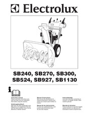 Electrolux SB300 Manuel D'instructions
