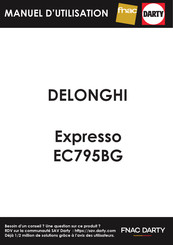 DeLonghi EC795BG Mode D'emploi