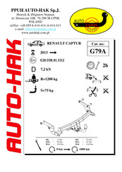 AUTO-HAK G79A Mode D'emploi