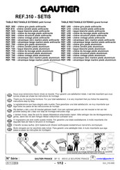 Gautier U10 Mode D'emploi