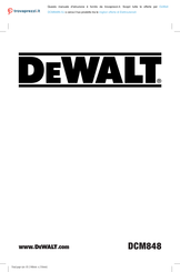 DeWalt DCM848N-XJ Traduction De La Notice D'instructions Originale