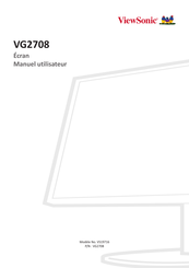 ViewSonic VG2708 Manuel Utilisateur