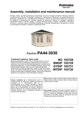 Lemeks Palmako PA44-3030 Assemblage, Manuel De Montage Et D'entretien