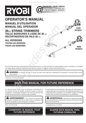 Ryobi RY28041 Manuel D'utilisation