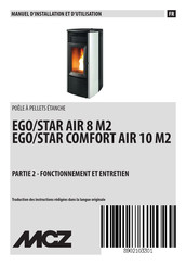 MCZ STAR AIR 8 M2 Manuel D'installation Et D'utilisation