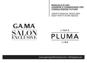 Ga.Ma SALON EXCLUSIVE PLUMA Serie Mode D'emploi