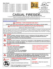 OW Lee CASUAL FIRESIDE 5120-42RDO-E Instructions De Montage