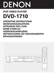 Denon DVD-1710 Mode D'emploi