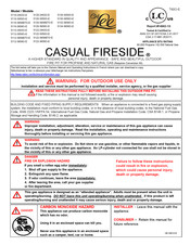 OW Lee CASUAL FIRESIDE 5112-2442O-E Instructions De Montage