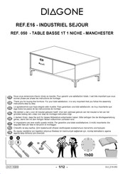 Gautier DIAGONE 050 MANCHESTER Instructions De Montage