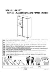 Gautier J0J TRUST Instructions De Montage