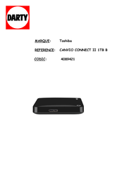 Toshiba CANVIO CONNECT II Manuel De L'utilisateur