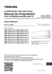 Toshiba MMK-UP0181HP-E Manuel Du Propriétaire