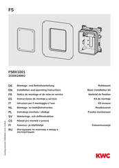 KWC F5BX1001 Notice De Montage Et De Mise En Service