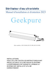 Geekpure GP-UV55W Manuel D'installation Et D'entretien