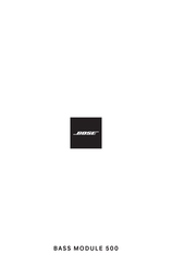 Bose BASS MODULE 500 Mode D'emploi