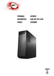 Lenovo H30-50 CI3 4170 Guide D'utilisation