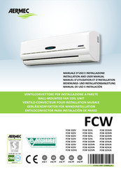 AERMEC FCW 523VL Manuel D'utilisation Et D'installation
