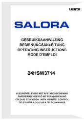 Salora 24HSW3714 Mode D'emploi