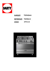 Tecnogas TEC9061X Notice Pour L'installation, L'utilisation Et L'entretien