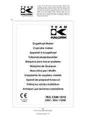 Team kalorik TKG CKM 1010 Mode D'emploi