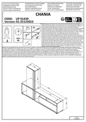 Dedeman CHANIA UP 01439 Instructions D'assemblage