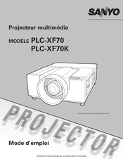 Sanyo PLC-XF70 Mode D'emploi