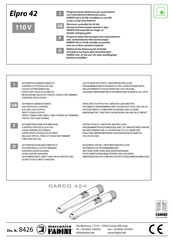 Meccanica Fadini Elpro 42 Mode D'emploi
