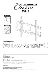 Sanus Classic MLL12 Instructions