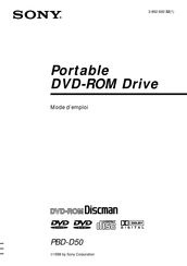 Sony Discman PBD-D50 Mode D'emploi