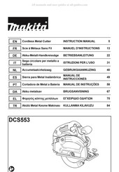 Makita DCS553 Manuel D'instructions