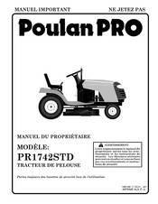 Poulan Pro PR1742STD Manuel Du Propriétaire