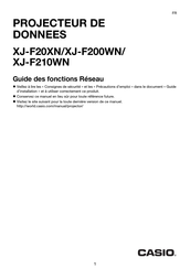 Casio XJ-F20XN Guide Des Fonctions