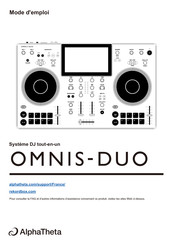 AlphaTheta OMNIS-DUO Mode D'emploi