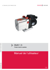 Pfeiffer Vacuum DUO 1.3 Manuel De L'utilisateur