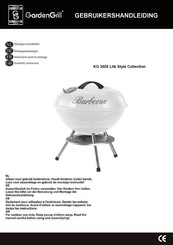 GardenGrill KG 3500 Life Style Serie Instruction Pour Le Montage