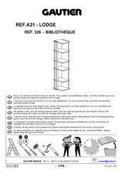 Gautier LODGE A21 326 Instructions De Montage